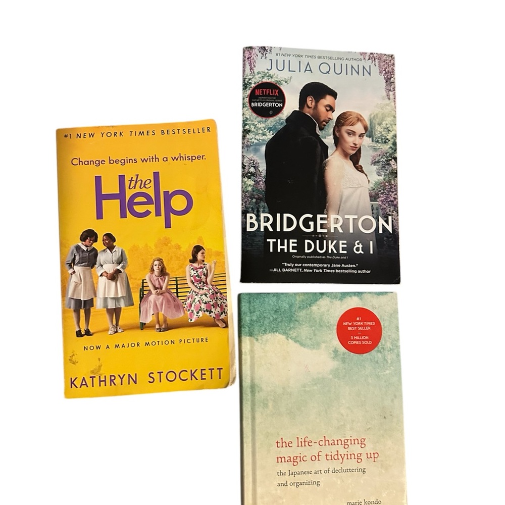 Girlie Reads Bundle - The Help, Bridgerton, & Tidying Up Books